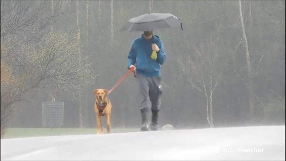 New Yorkers get outside on a rainy Sunday | ksdk.com