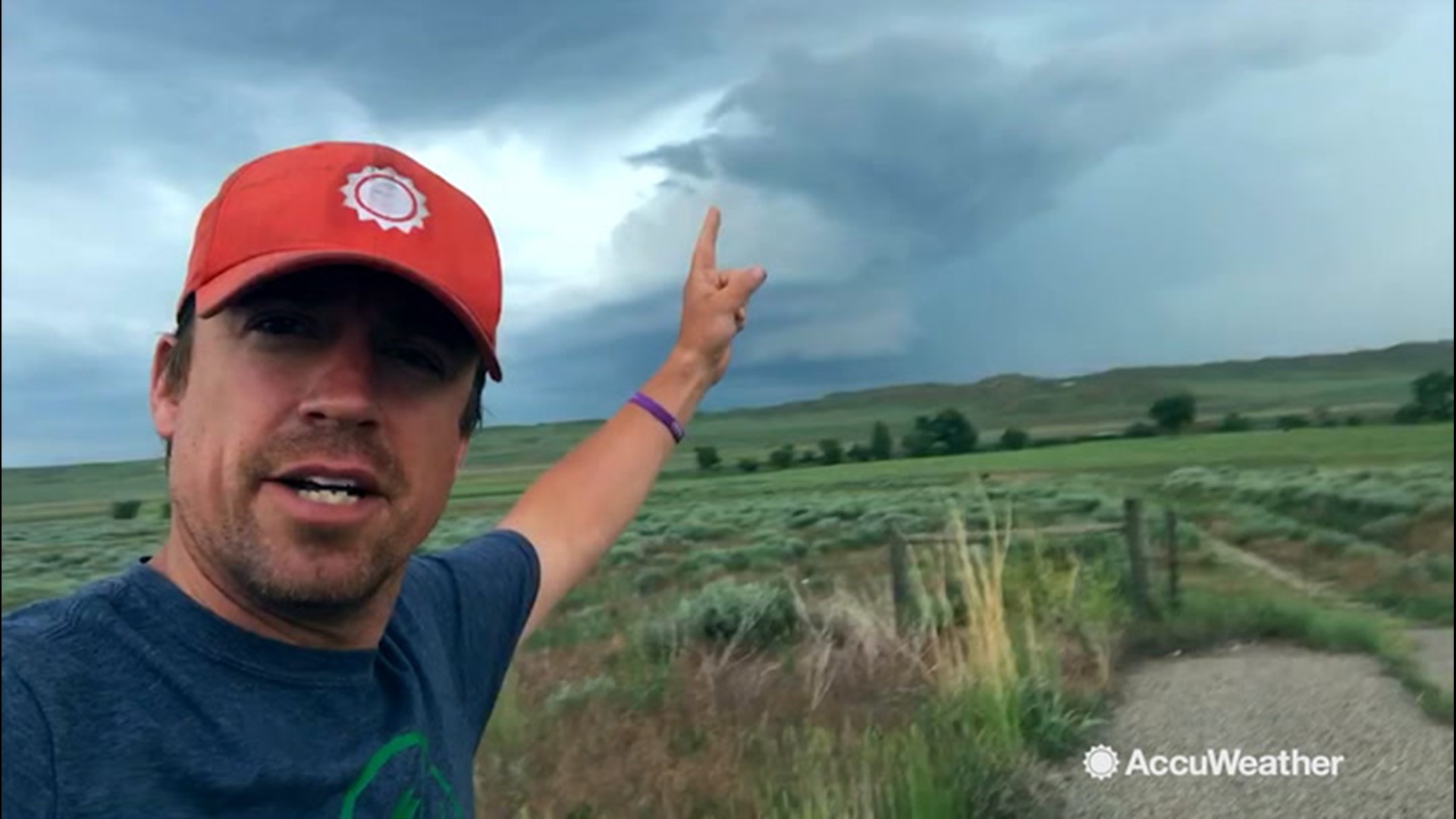 Storm chaser Reed Timmer gives us some great input on a mini supercell just South of Lusk, Wyoming on June 30