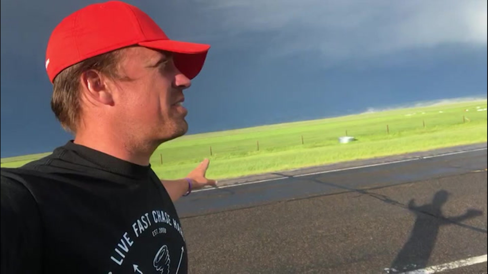 A tornado went through Laramie, Wyoming on Saturday, July 6. Storm chaser Reed Timmer covers the aftermath and damage of the tornado, shortly after it passed through the area.