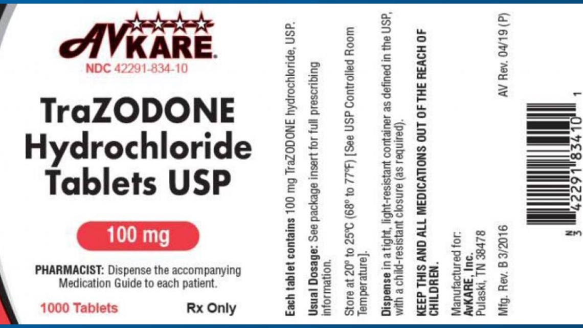 Recall Erectile dysfunction drug packaged with depression drug