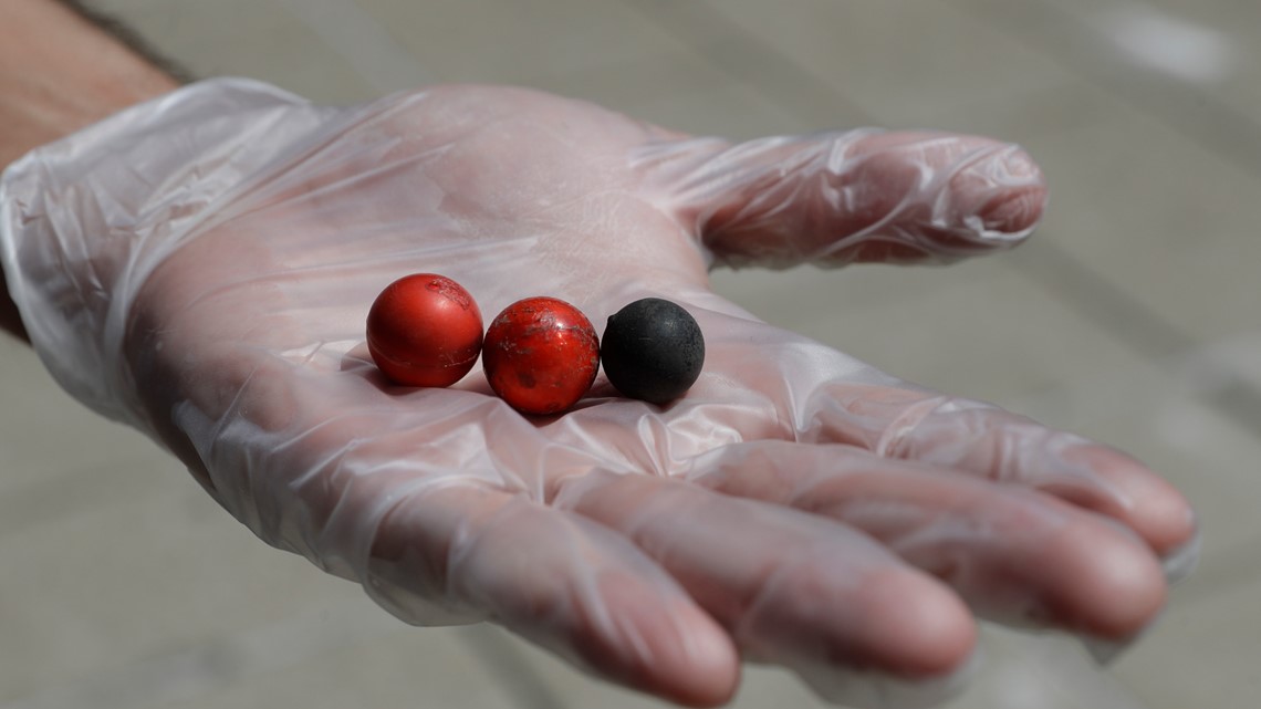 Some 'less lethal' rubber bullets do have metal inside