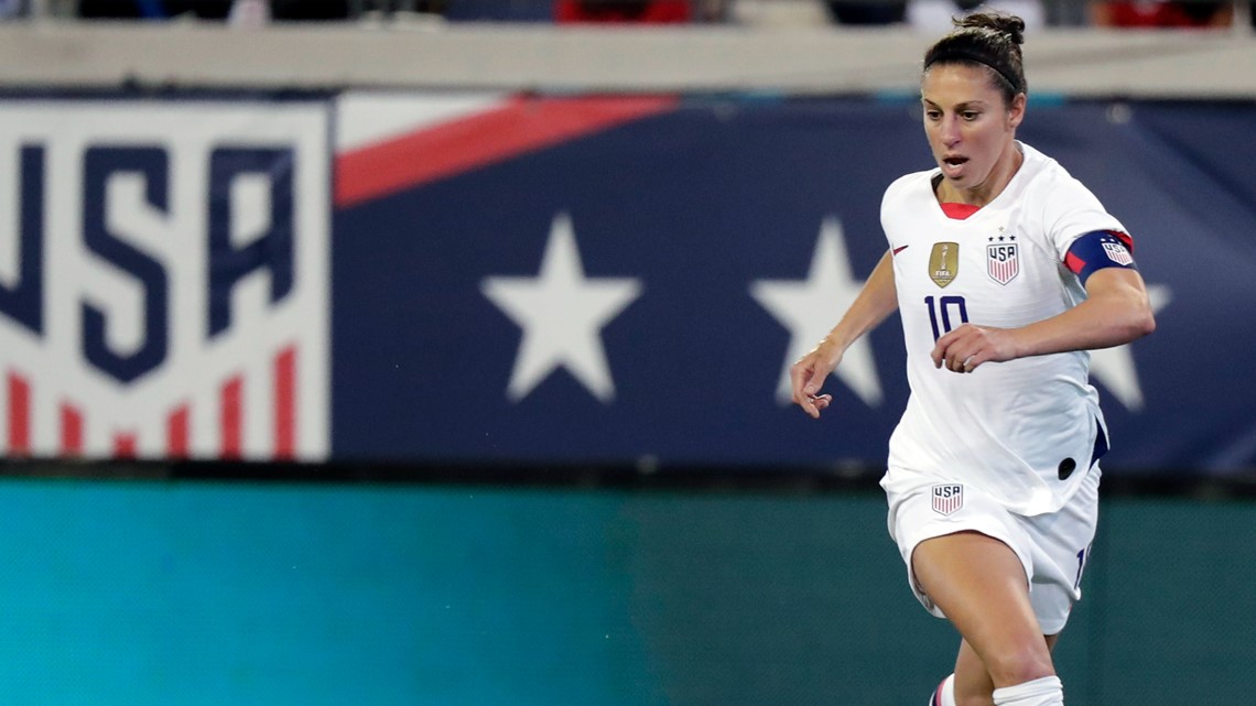 Soccer star Carli Lloyd willing and able to kick in the NFL 