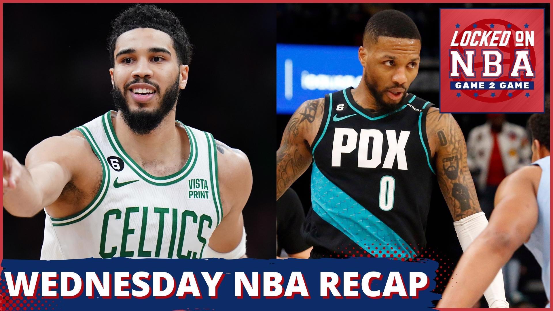 The latest in the NBA from the Celtics dominating the Nets to the Trailblazers taking advantage of a struggling Memphis team.
