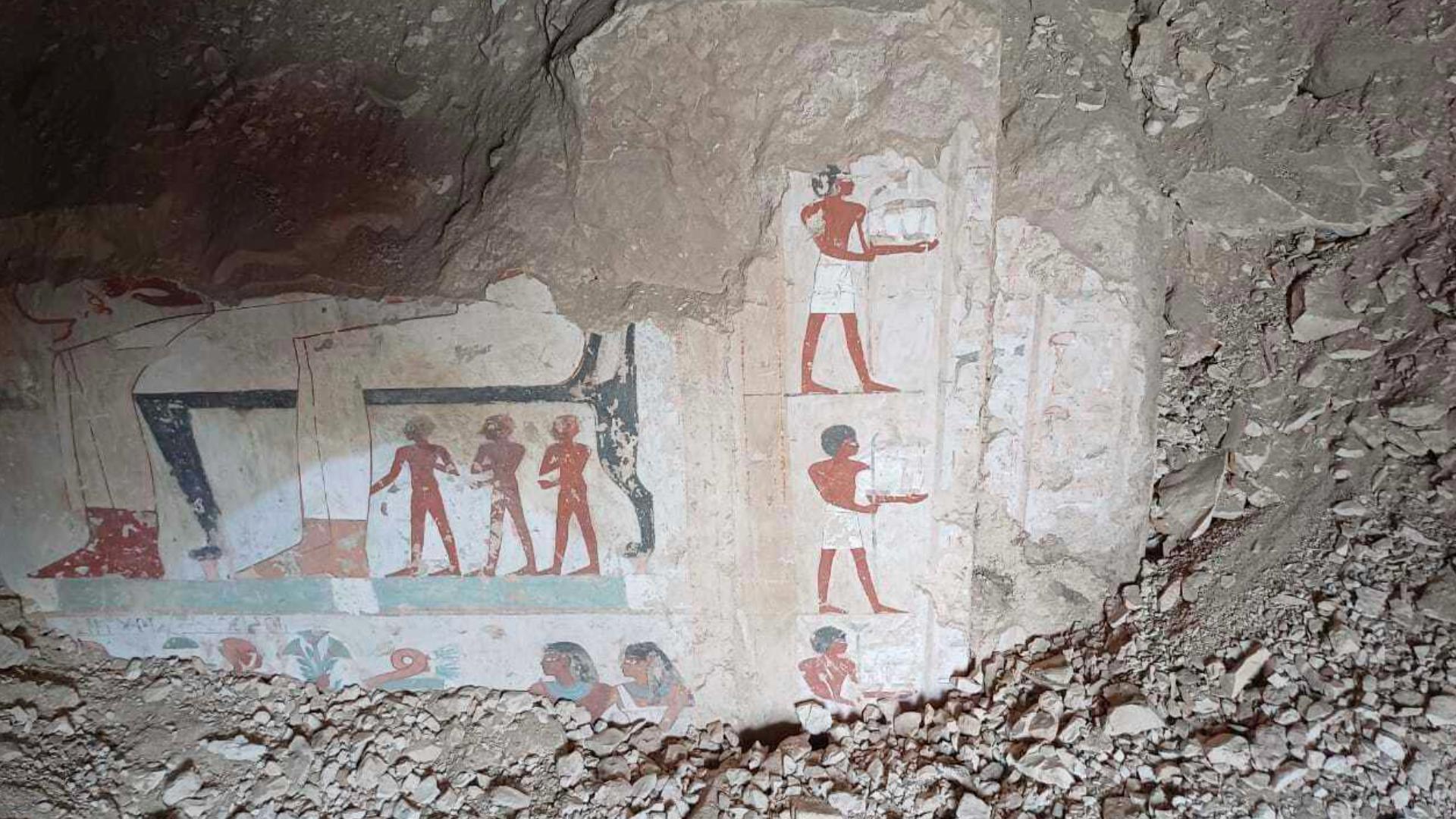 Egyptian archaeologists find three ancient statesmen tombs in Luxor ...