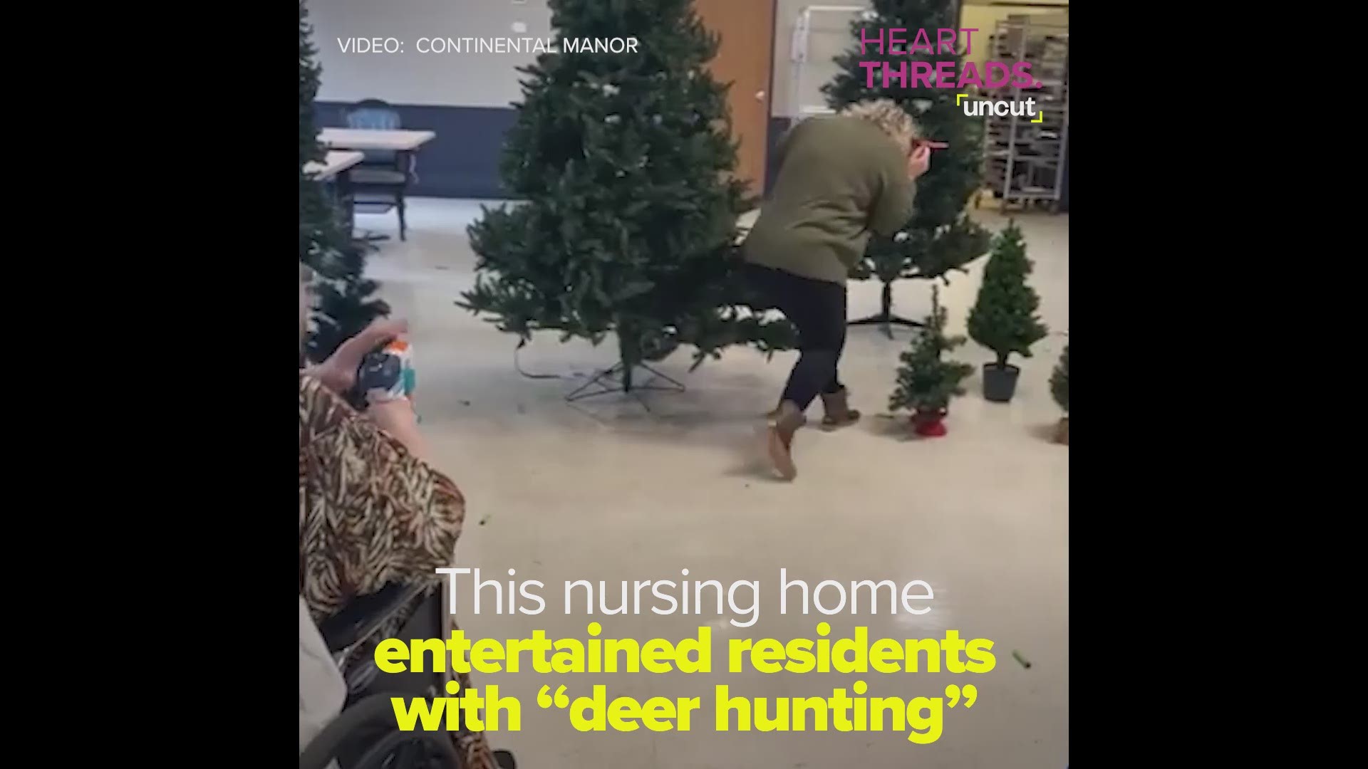 Staff at this nursing home came up with a hilarious way to bring 'deer hunting' to residents.