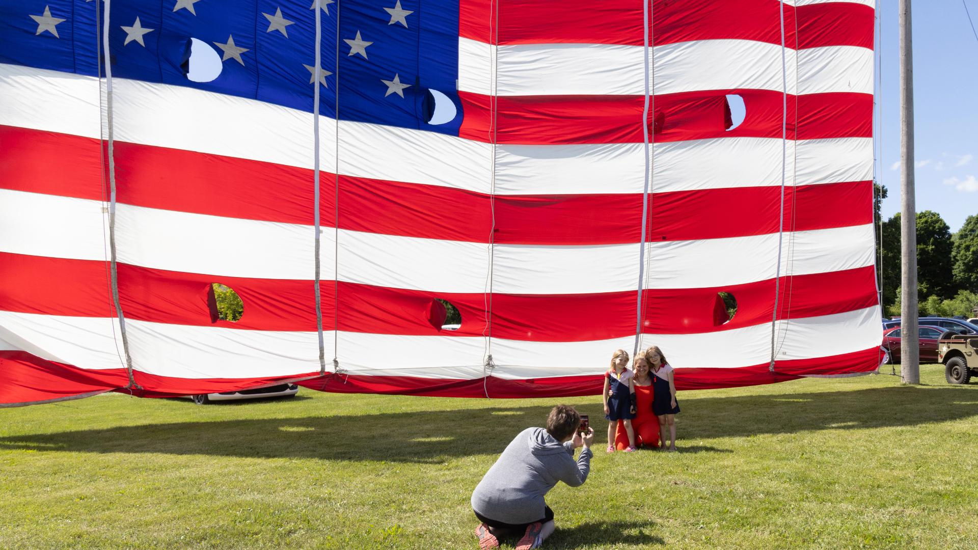 Old Glory is venerated annually in Waubeka, Wisconsin, the town that lays claim to the first Flag Day. (AP Video:Teresa Crawford)