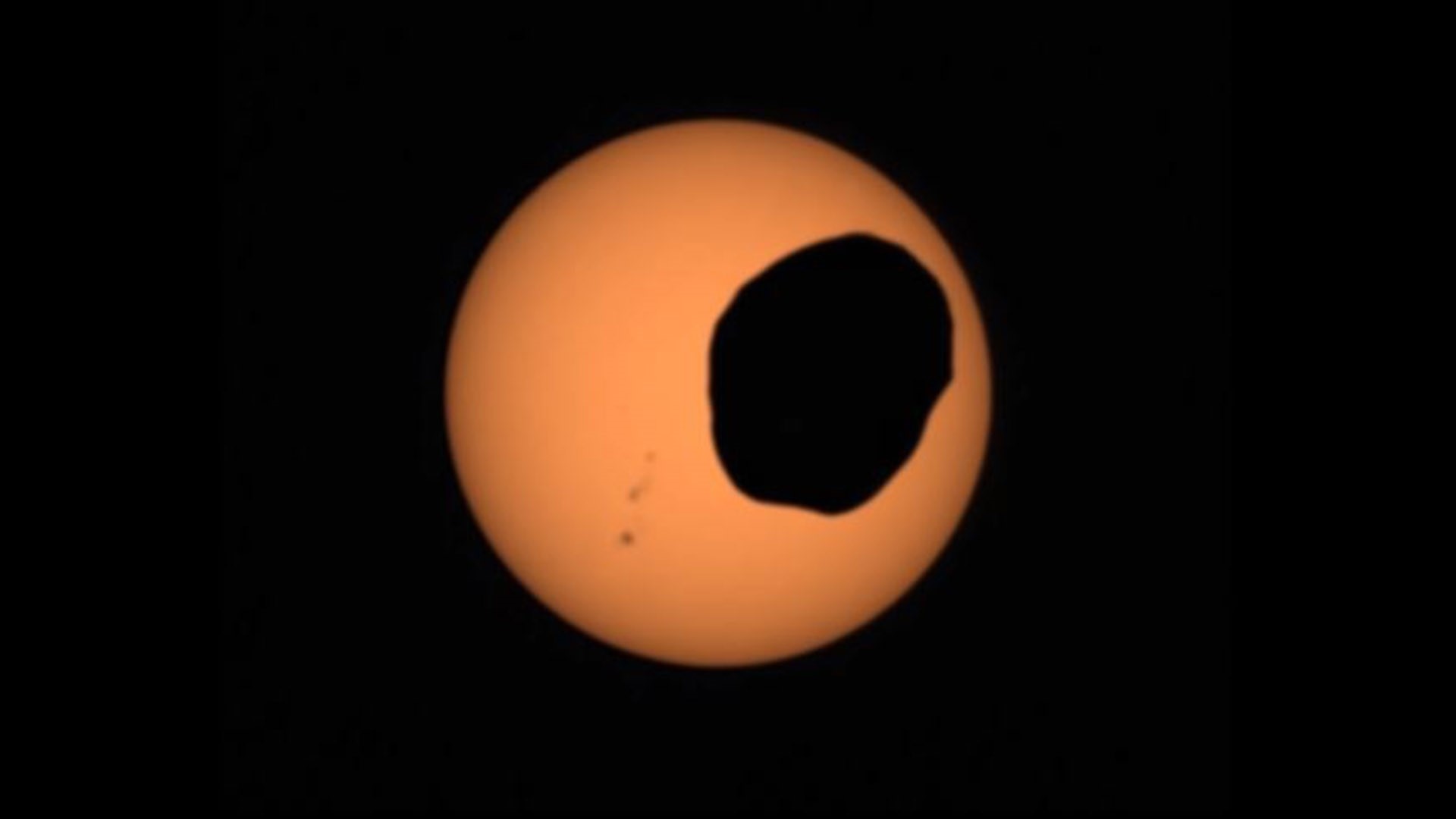 The Mars Perseverance rover captured video of the moon Phobos eclipsing the sun. It can help astronomers determine when Phobos may one day crash into the planet.