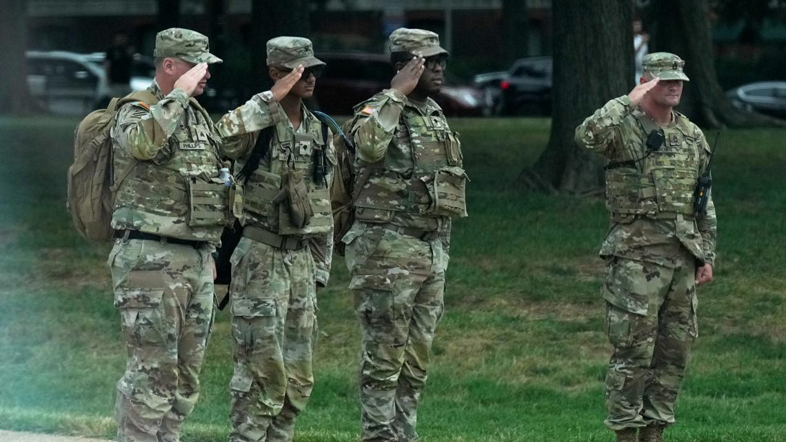 National guard members in dc for trump s crackdown will soon be armed