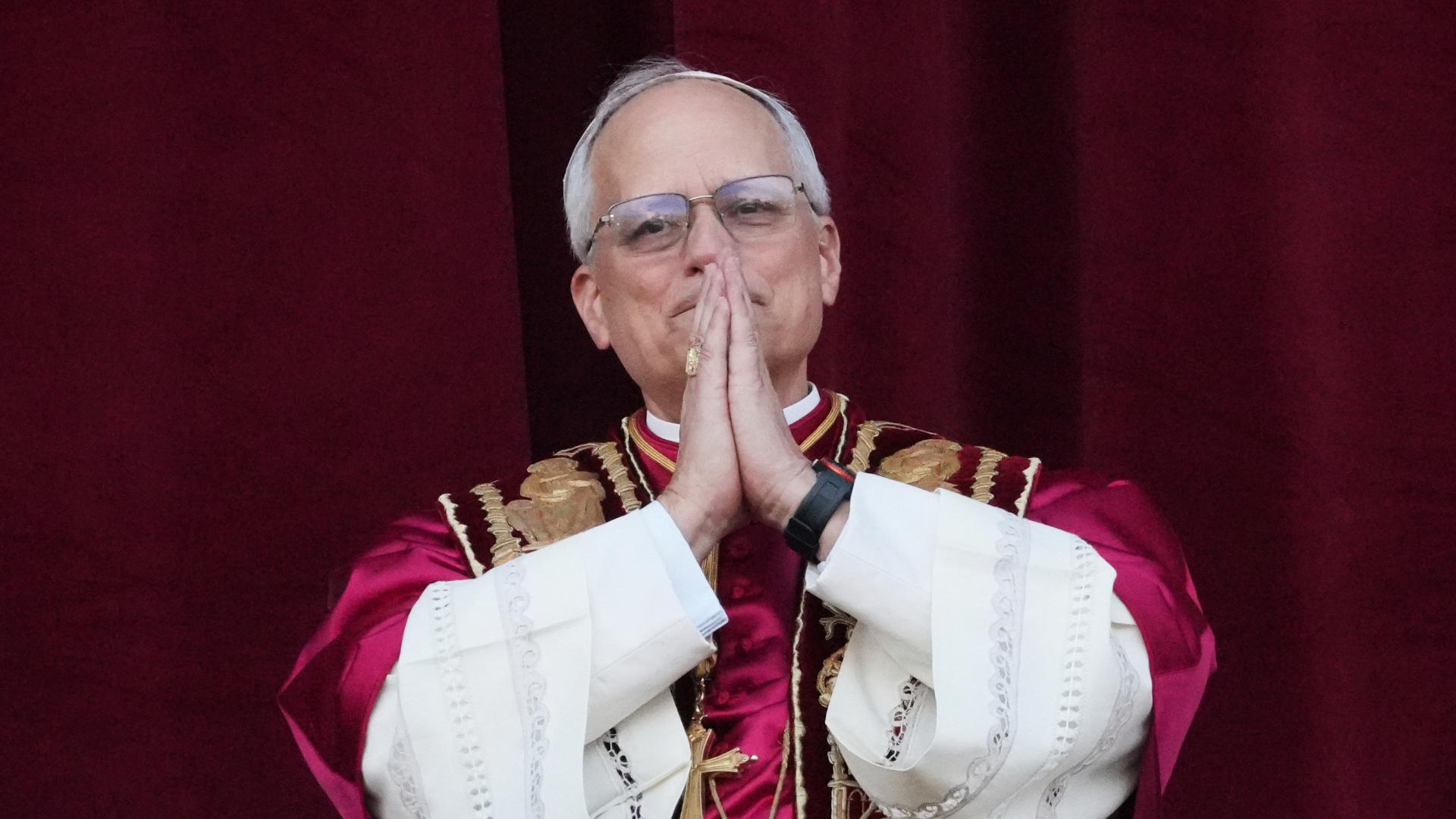 Robert Prevost, the 1st American pope in the history of the Catholic Church, addressed the crowd at St Peter's Square for the first time as Pope Leo XIV.