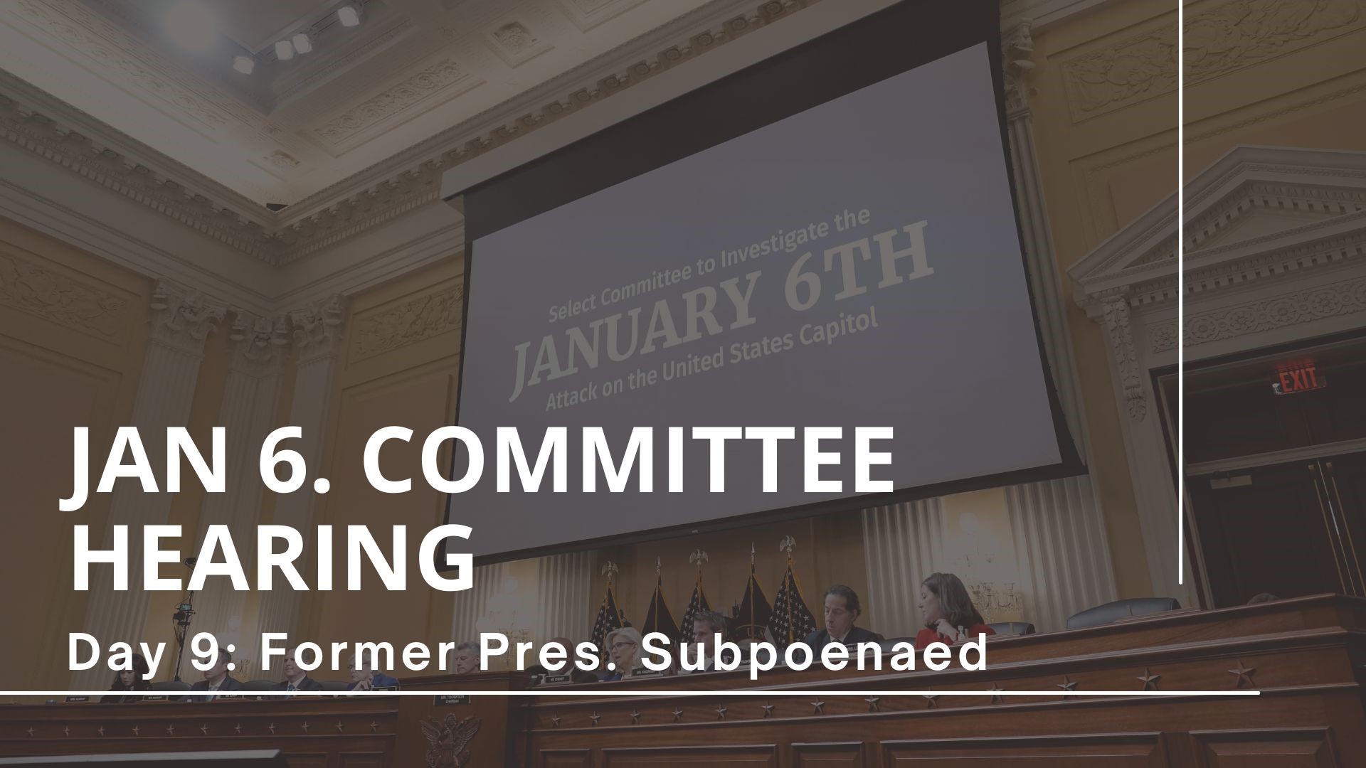 Day 9 of the Jan. 6 hearings featuring new evidence and a subpoena for former President Trump. (Part 1 of 2)