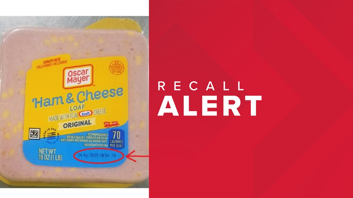 Oscar Mayer recalls over 2,000 pounds of ham and cheese loaf