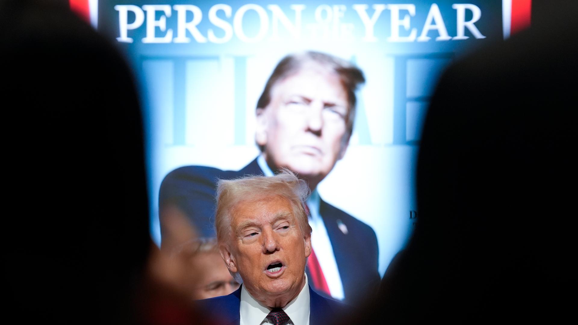 President-elect Donald Trump was recognized for the second time by Time magazine as its person of the year.