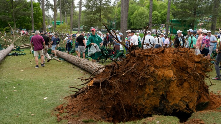 Trees fall near spectators at Masters tournament | ksdk.com