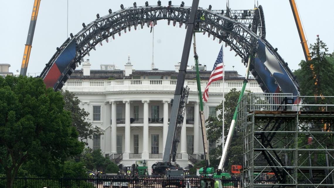 'Maybe we'll never take it down': Trump floats idea of making UFC arena at the White House permanent
