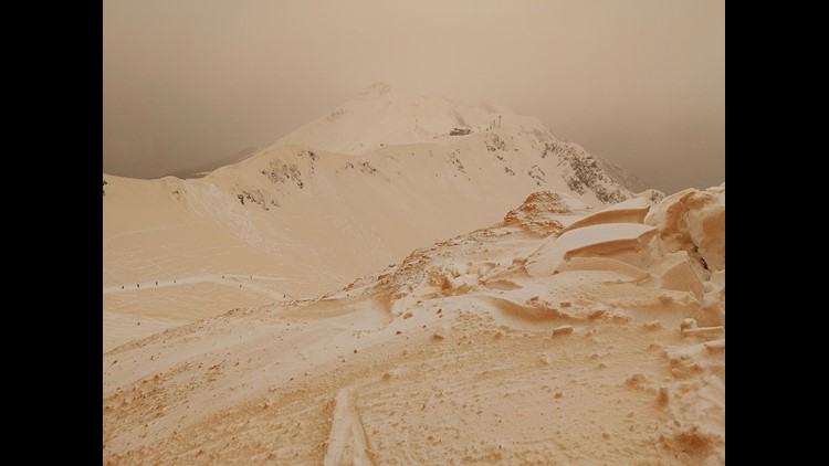 Like &#39;skiing on Mars:&#39; Orange snow blankets Eastern Europe | 0