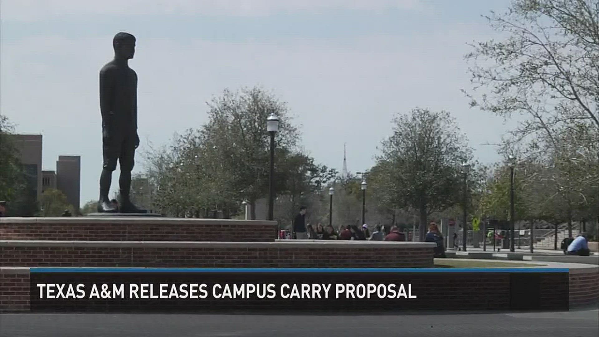 Students are reacting to Texas A&M University's campus carry proposal.