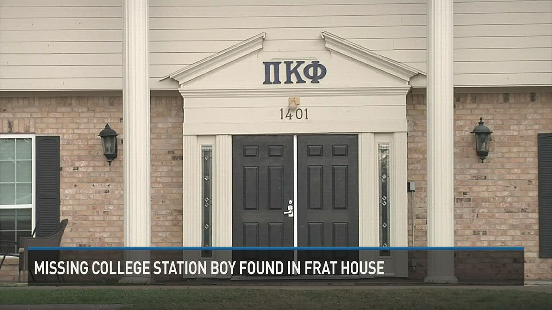 A seven-year-old boy with autism wandered from his home and into a fraternity house. Fraternity members helped him.