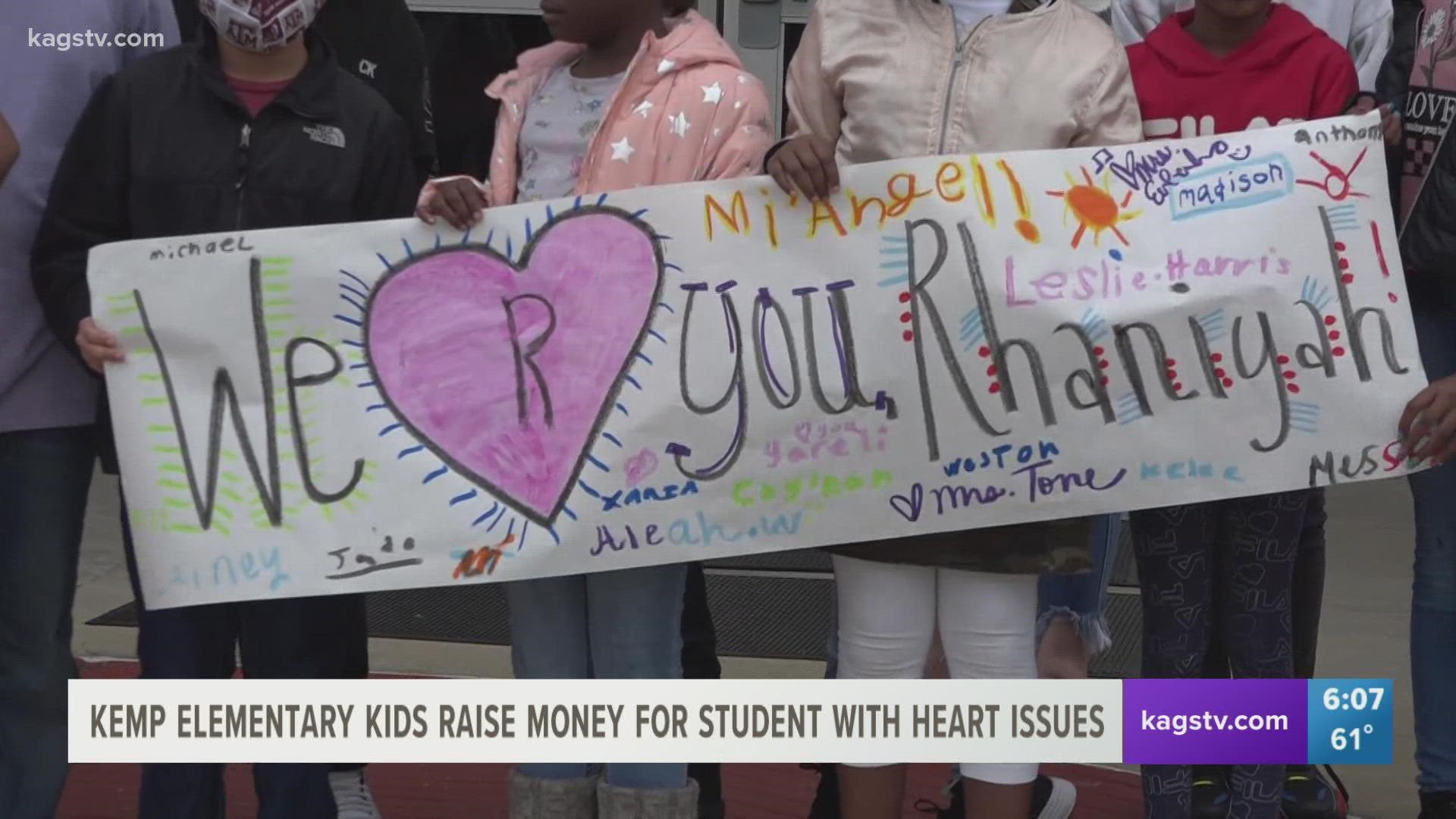 Fourth-grader Rhaniyah has battle heart issues for several months, forcing her to stay away from school