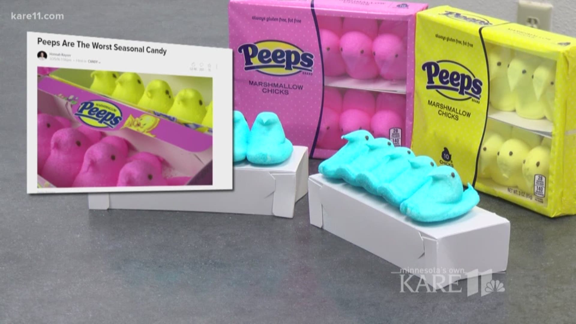 An Easter staple for years, there are web articles which claim Peeps are the most unhealthy candy to eat on the holiday. But are they, really? https://kare11.tv/2GrinvH