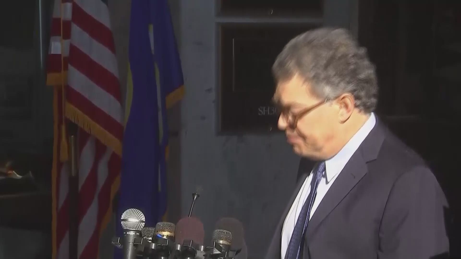 Sen. Al Franken addressed the media on Monday from outside his D.C. office amid accusations of sexually inappropriate behavior.