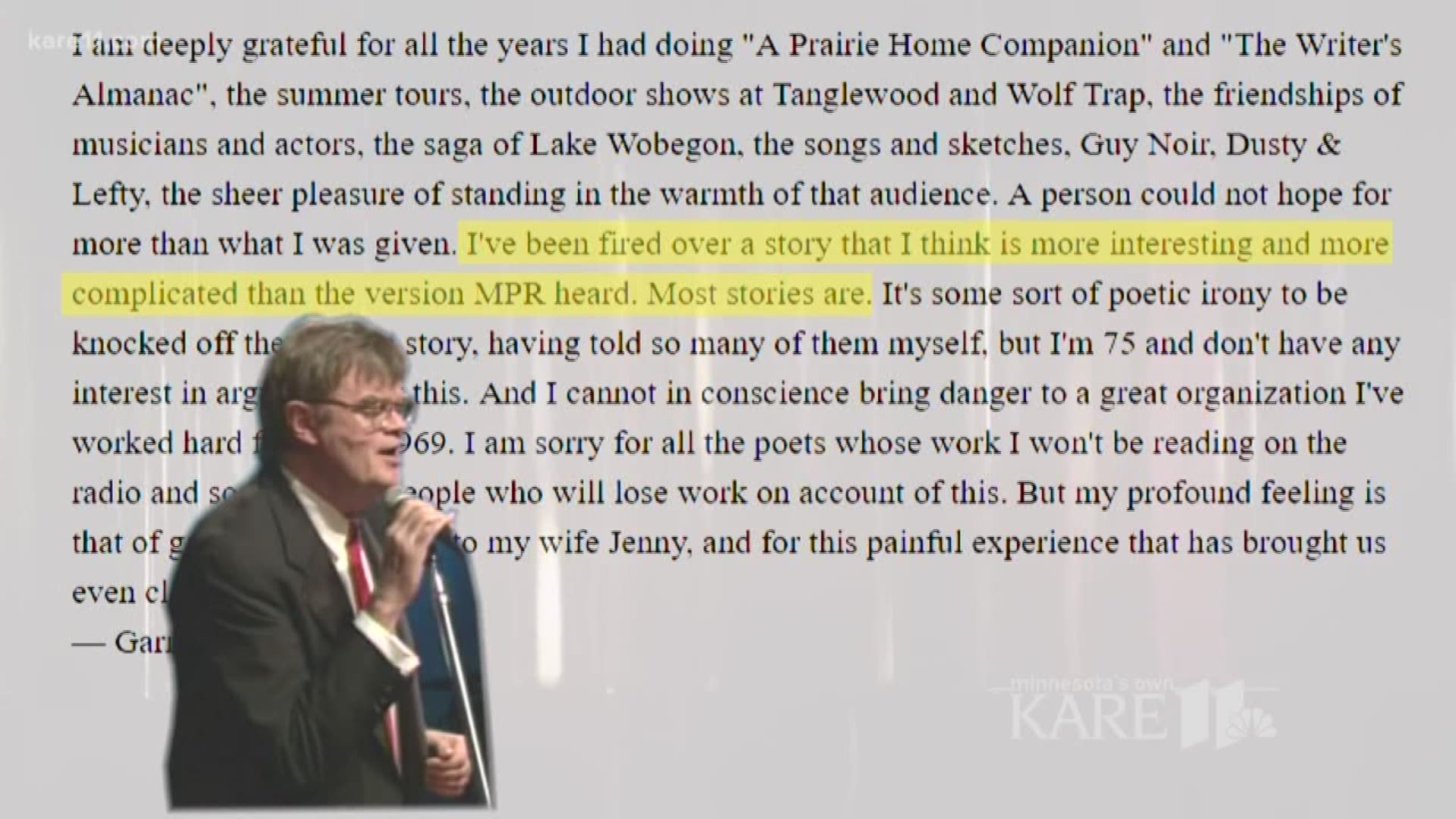 MPR drops Keillor over inappropriate conduct