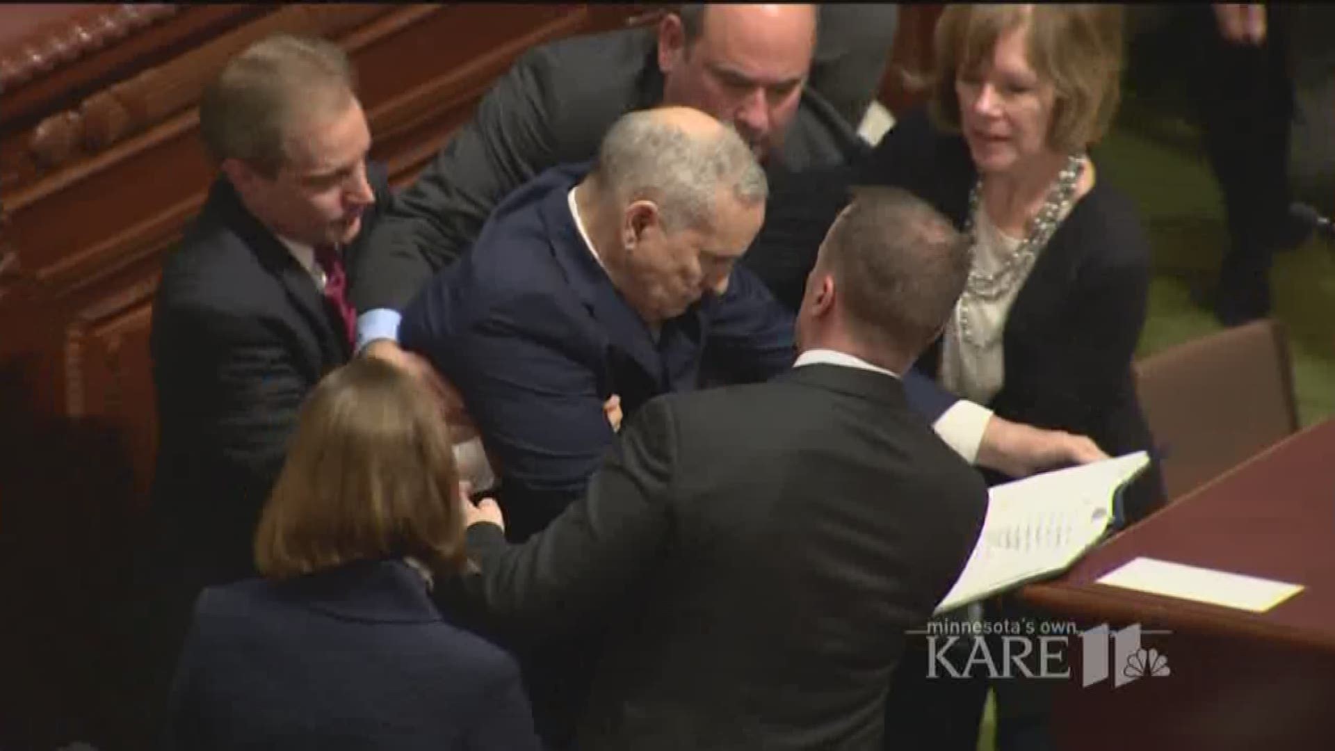 Gov. Dayton faints during State of the State