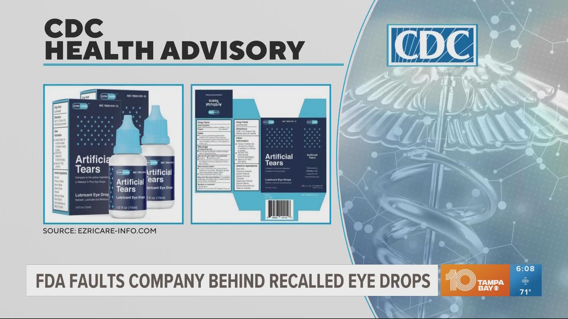 RECALL ALERT Two more eye drops products carry contamination risks