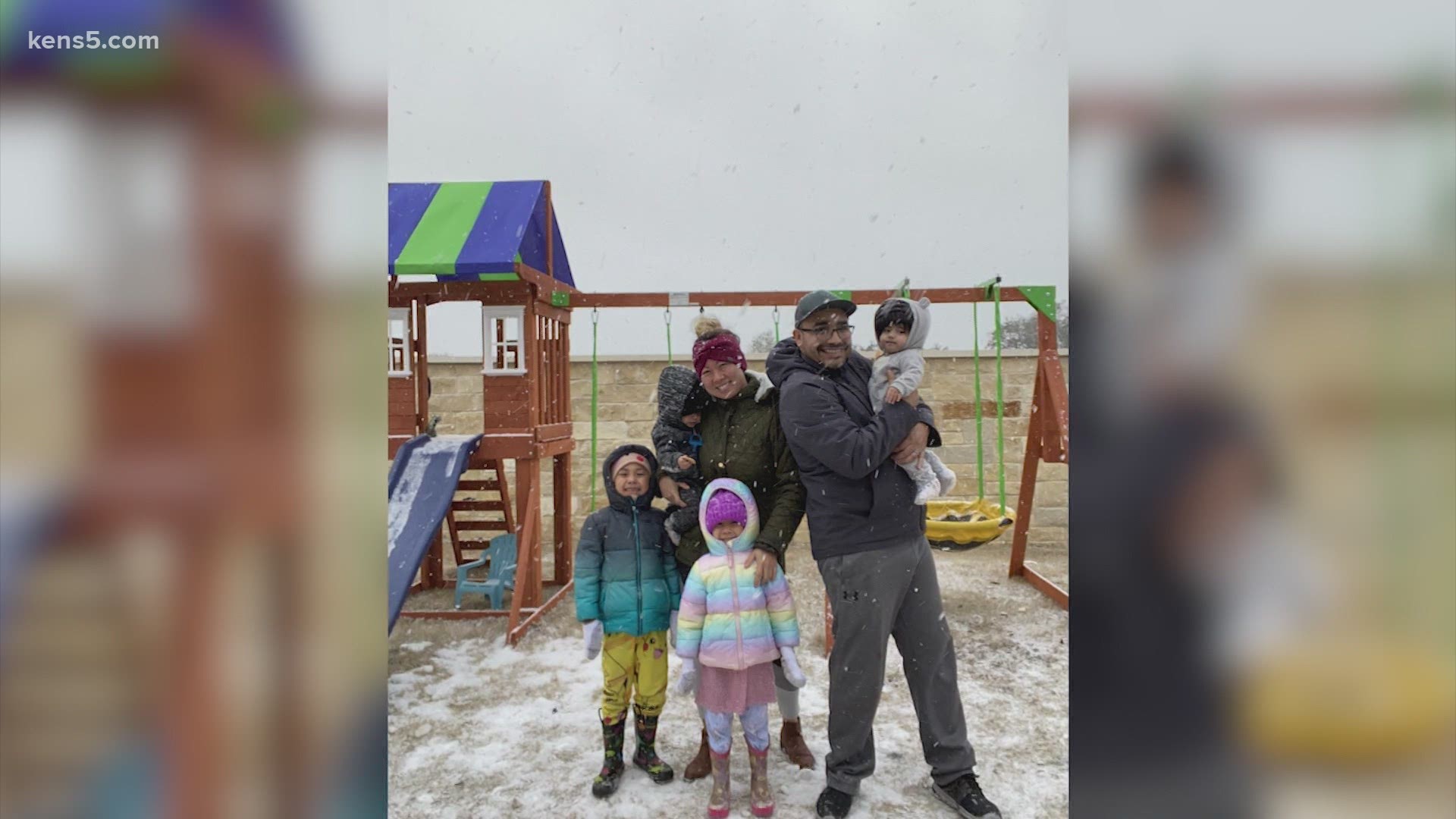 During the winter storm, the Valdez family's scheduled babysitting of their nephew got extended for five days. Their experience went viral.