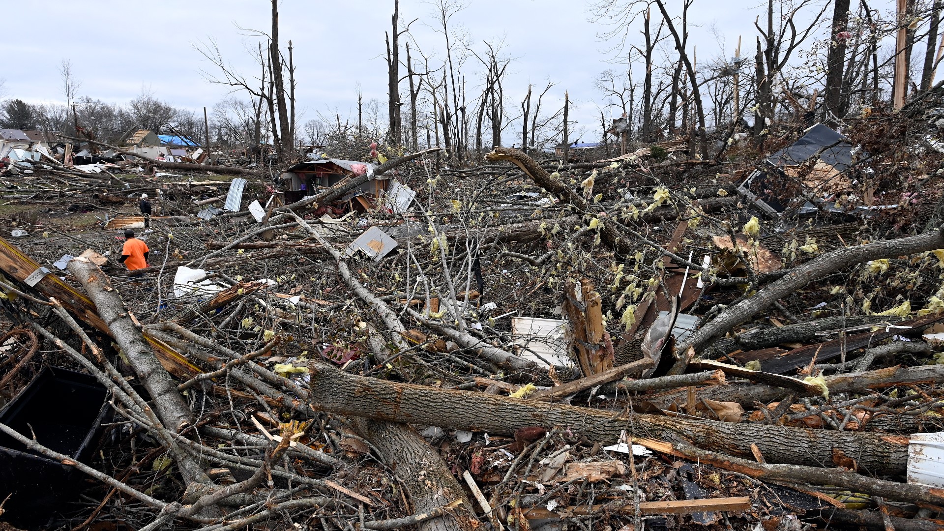 A 4-month-old boy has survived after a tornado in Tennessee sucked him up from his family's mobile home, which was demolished in the storm.