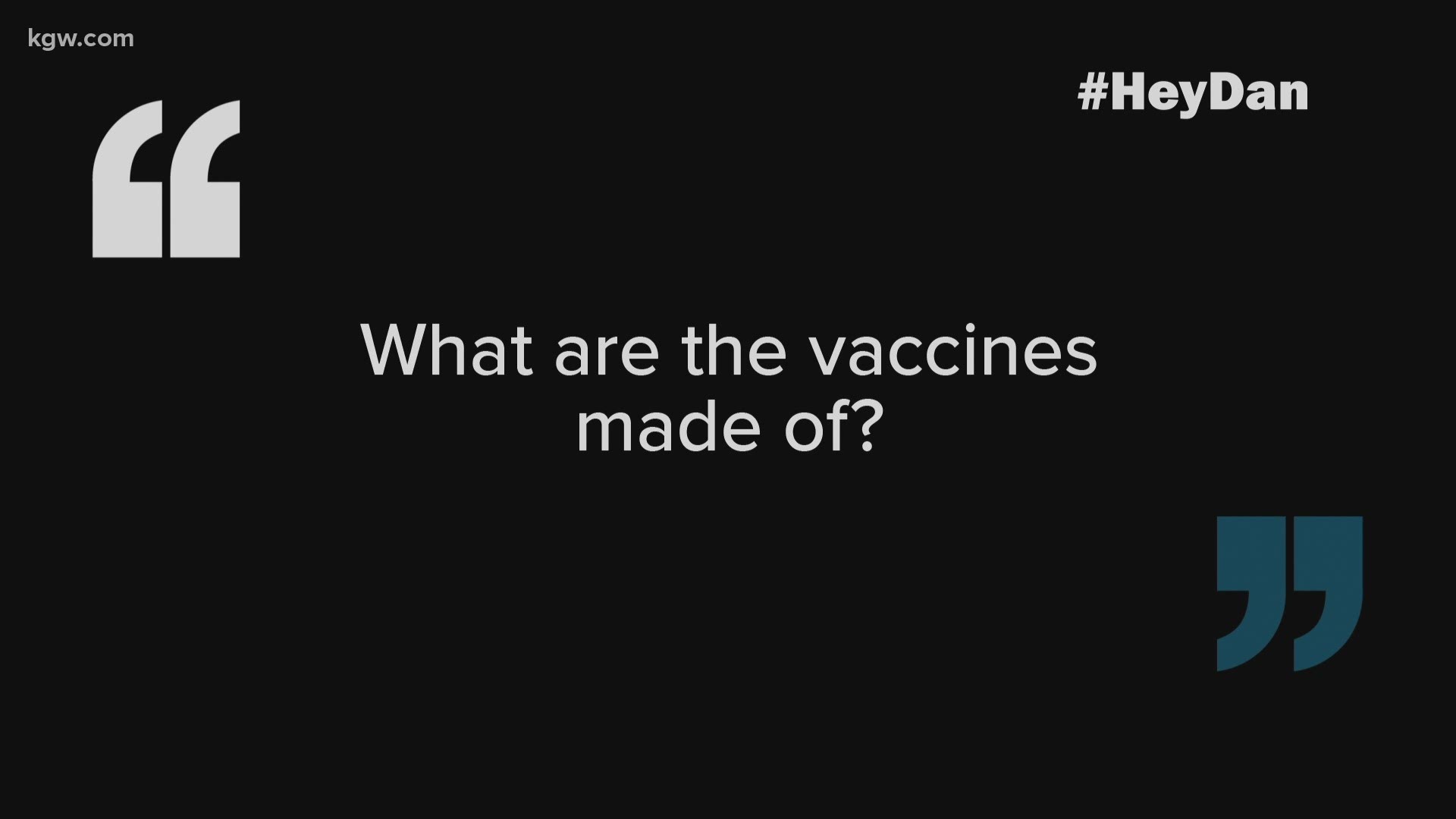 Cristin Severance and a team at KGW are working to answer your questions about the COVID vaccine.