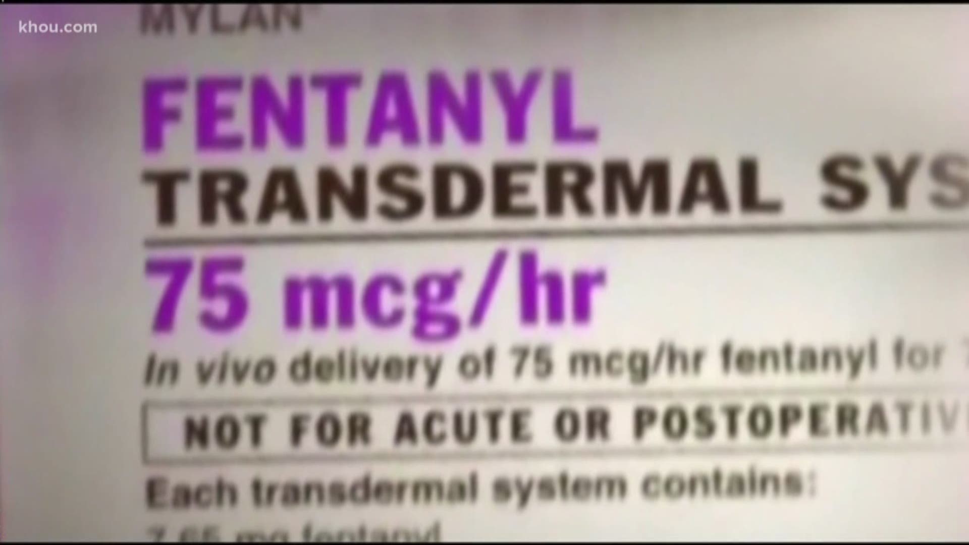 The Center for Disease Control is now calling the pain killer Fentanyl the deadliest drug in the country. A new report shows a 54 percent increase in drug overdose deaths from 2011 to 2016.