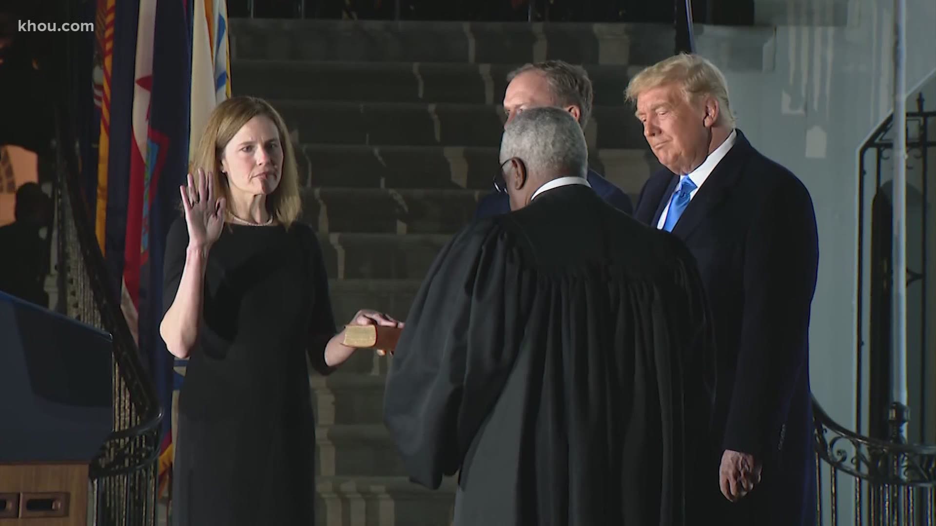 Barrett will be the third Supreme Court justice nominated by President Donald Trump.