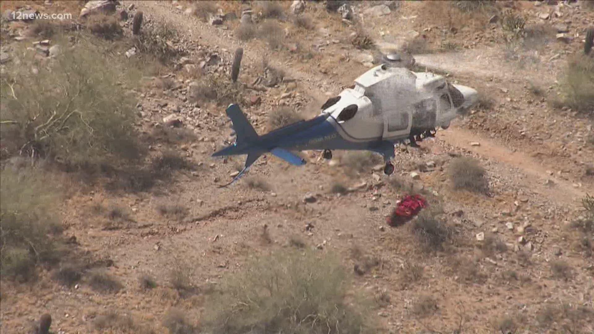Katalin Metro was hiking up Piestewa Peak when she injured her face and head. Her rescue led to her spinning in a basket 174 times underneath a helicopter.