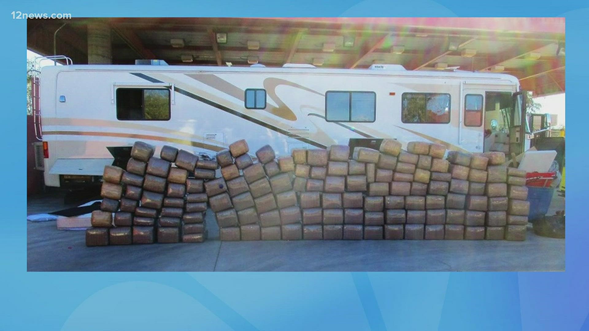 Border agents arrested a Phoenix man for allegedly smuggling more than a ton of marijuana from Mexico.