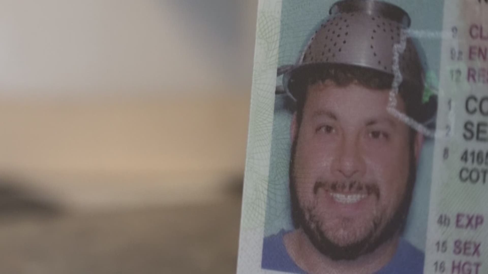 A Phoenix man says the colander he wore on his head for his ID photo is part of his religion, pastafarianism.