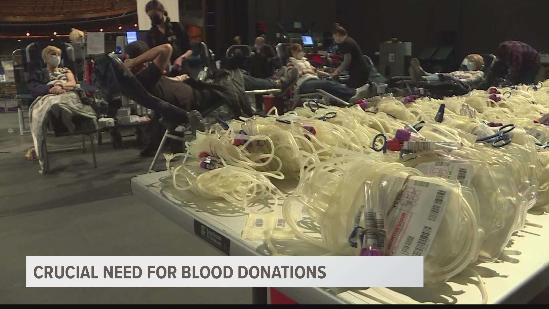 Hundreds of blood donors are needed every day to meet the needs of patients at dozens of hospitals across Arizona, but right now there’s a crucial need for blood.