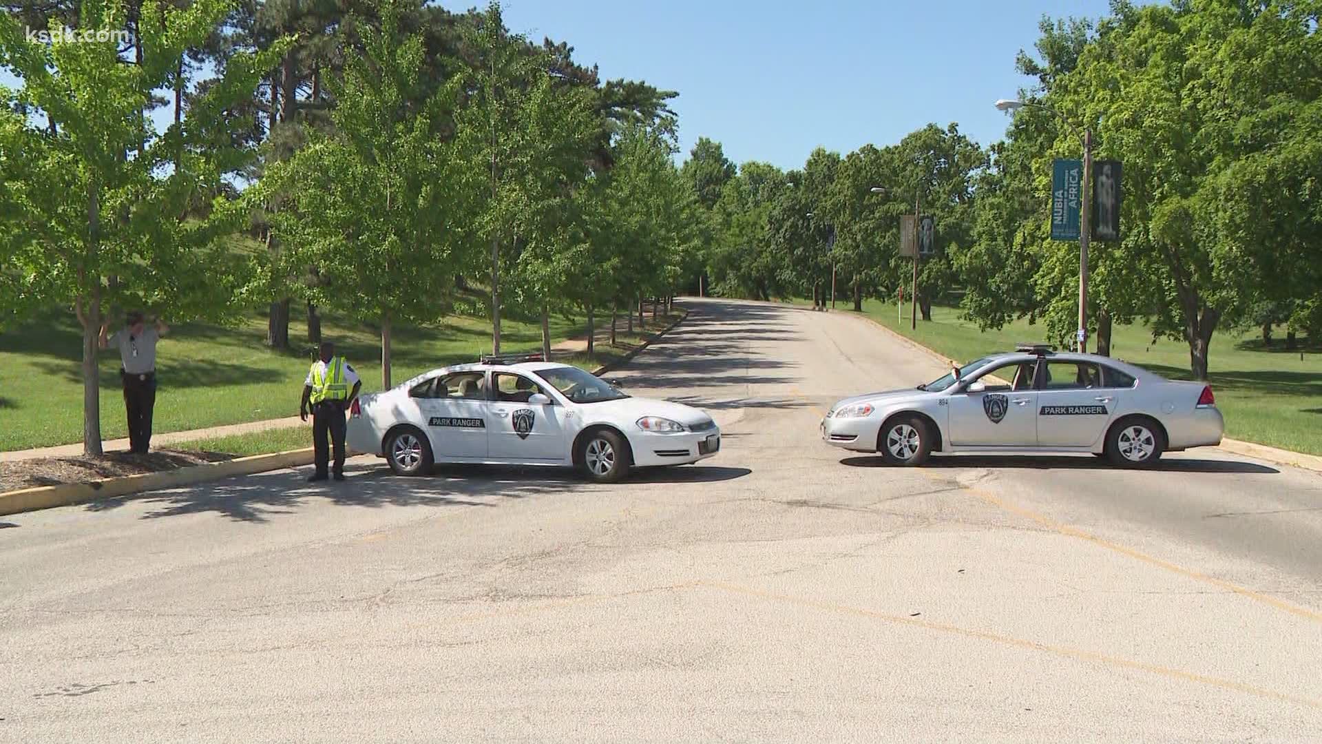 St. Louis police said they did not find any active threats after searching the museums