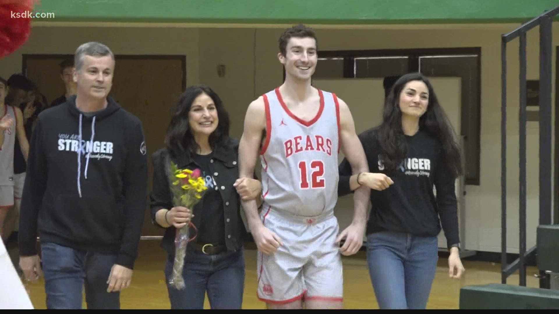 Hardy is battling Stage 4 stomach cancer. But he got the chance to suit up on senior night.