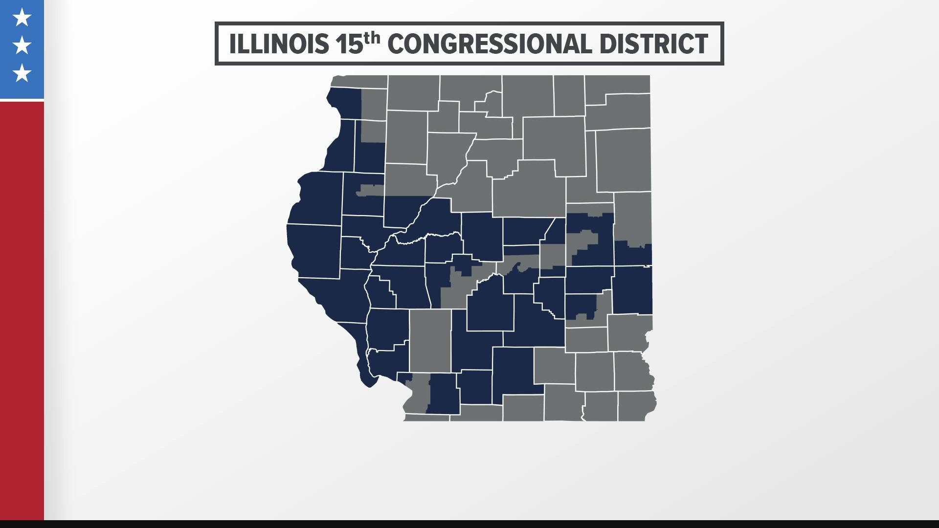 Miller will face Democrat Paul Lange who ran unopposed in the Democratic primary. Illinois' 15th District is heavily Republican.