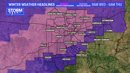 St. Louis Weather Forecast Timeline: Tracking Snow, Sleet | Ksdk.com