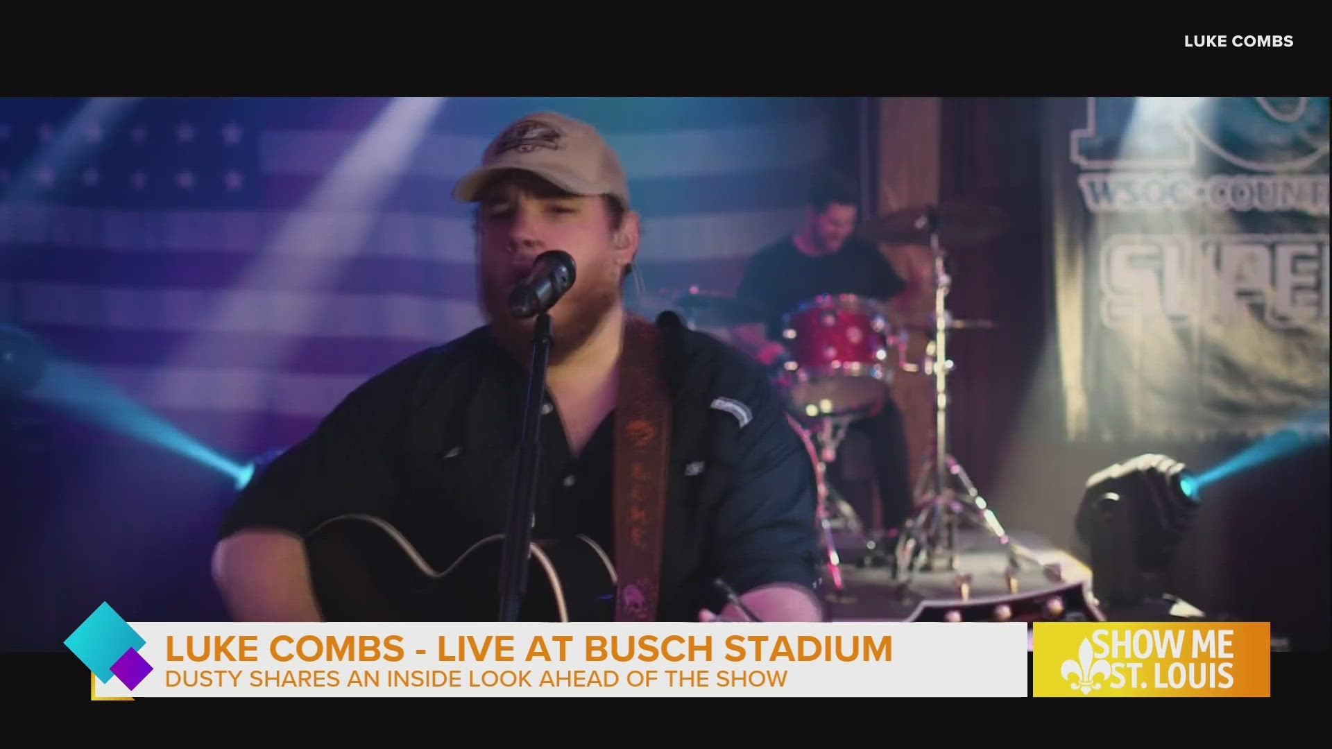 Luke Combs is live this Saturday at Busch Stadium