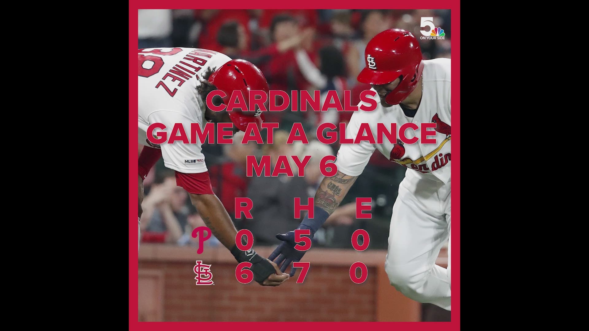 Yadi, Carpenter and DeJong went deep in the win.