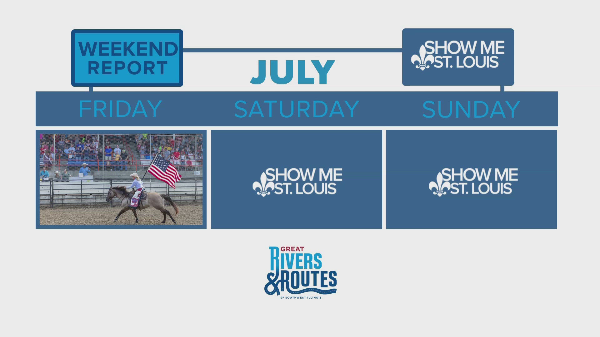 Looking for some weekend plans? We have you covered with this week's Weekend Report sponsored by Great Rivers & Routes.