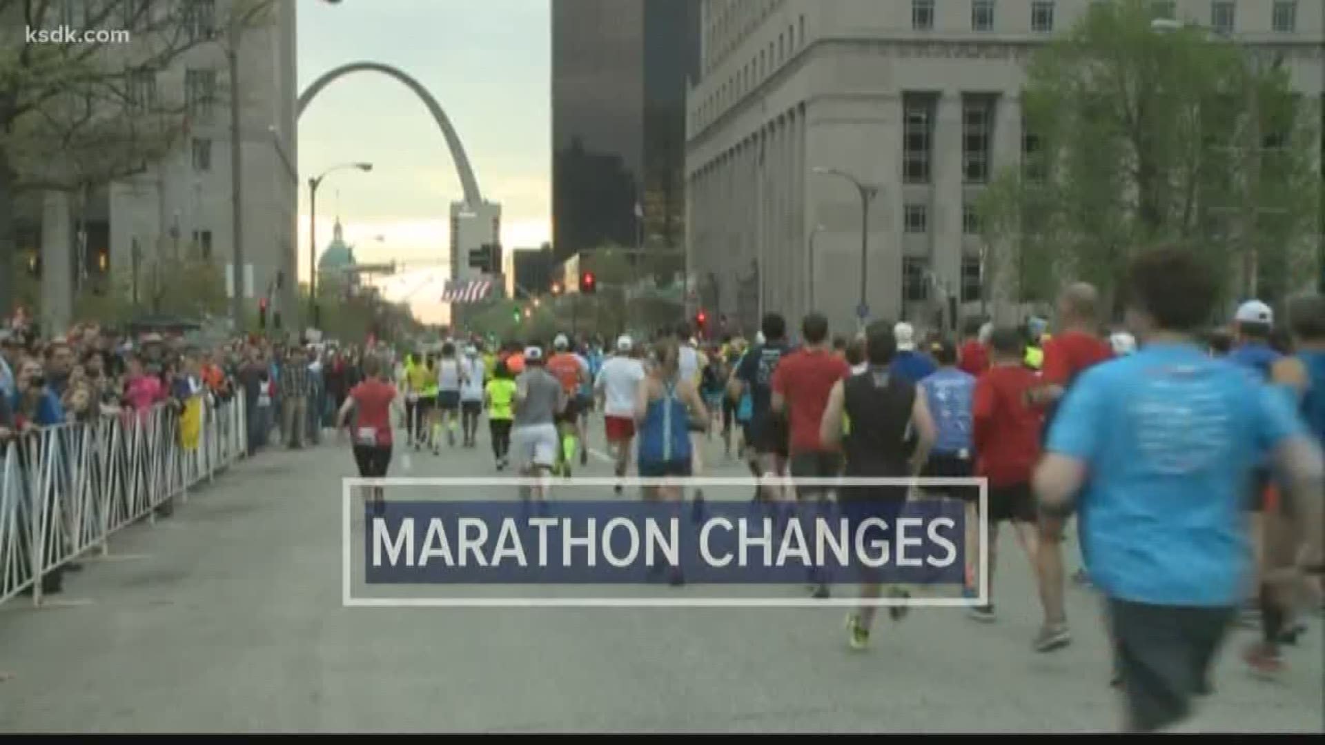 The routes will change for the marathon, half marathon, marathon relay and 10K.