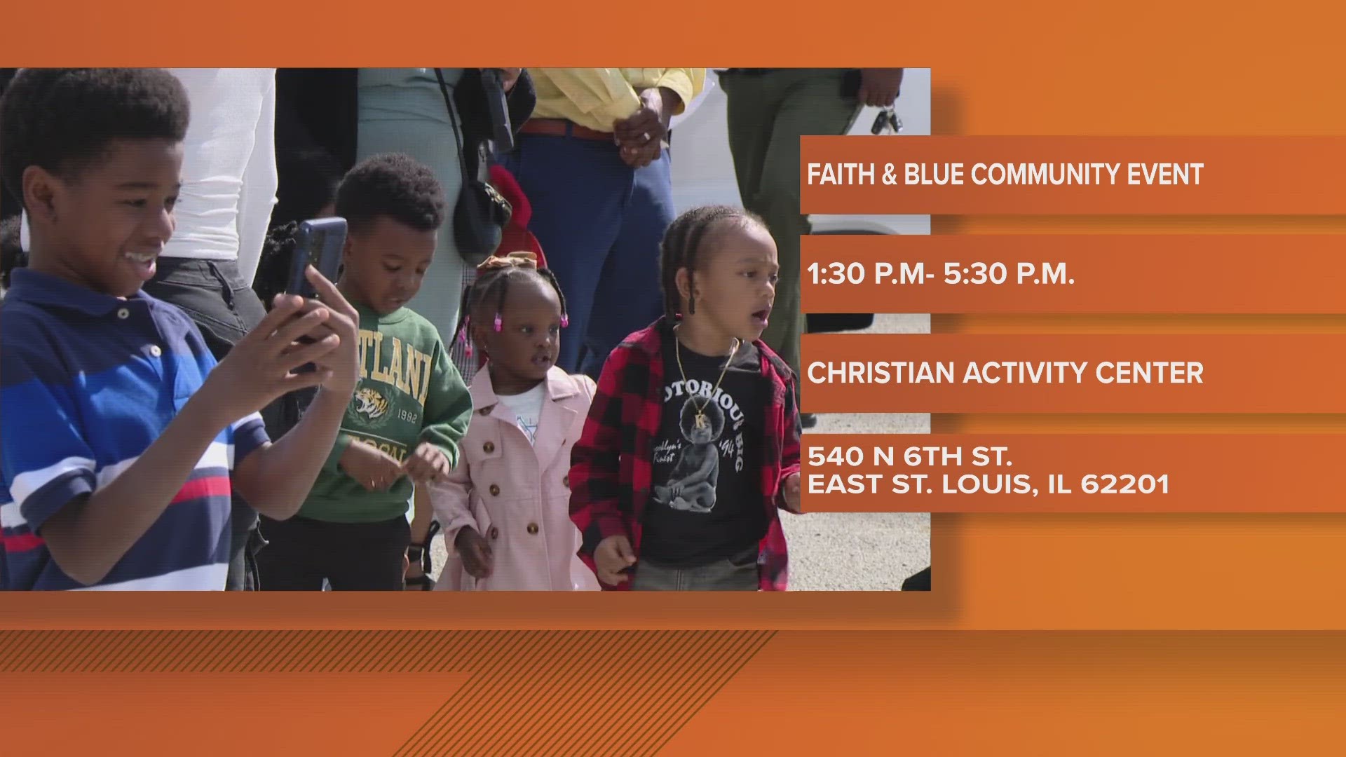 Law enforcement and faith leaders team up to put on community events where everyone can connect. An event will take place this afternoon in East St. Louis.