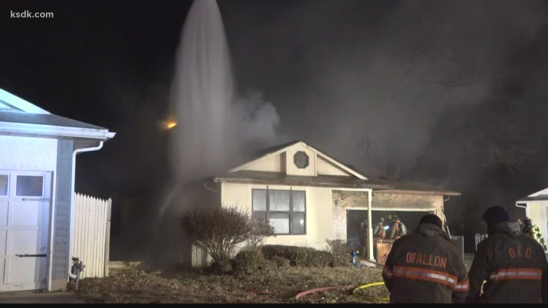 O'Fallon, Illinois, home destroyed in overnight house fire