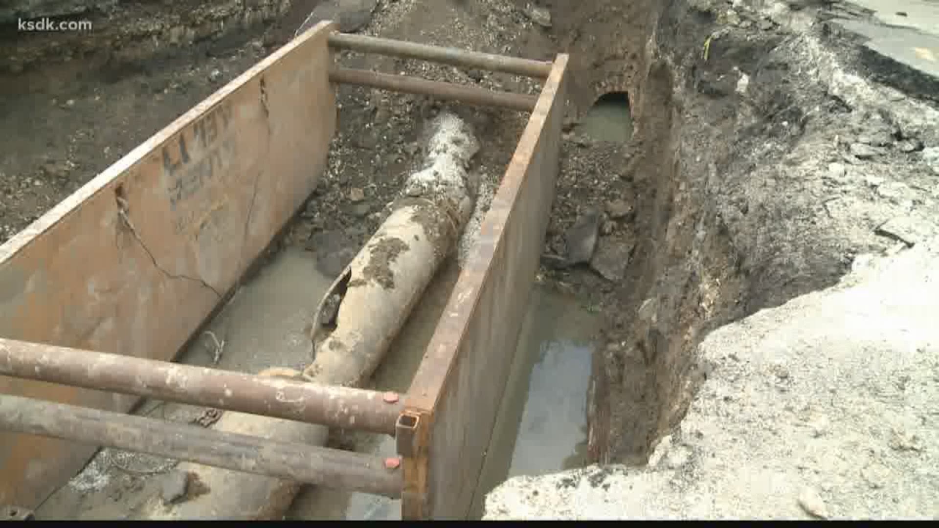 City crews have been working nonstop to fix that massive water main break that tore up Lindell Boulevard next to Forest Park.