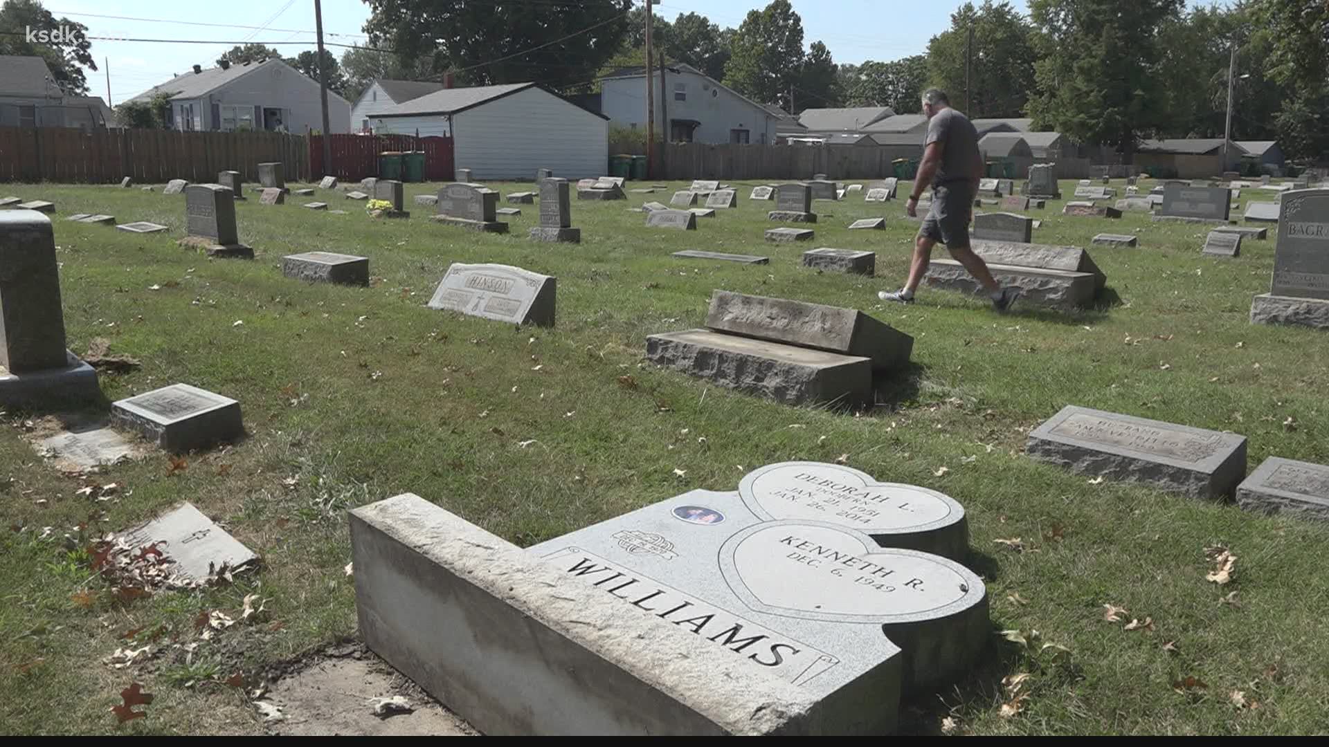 Families are devastated after several of their loved ones' final resting places were vandalized in Granite City