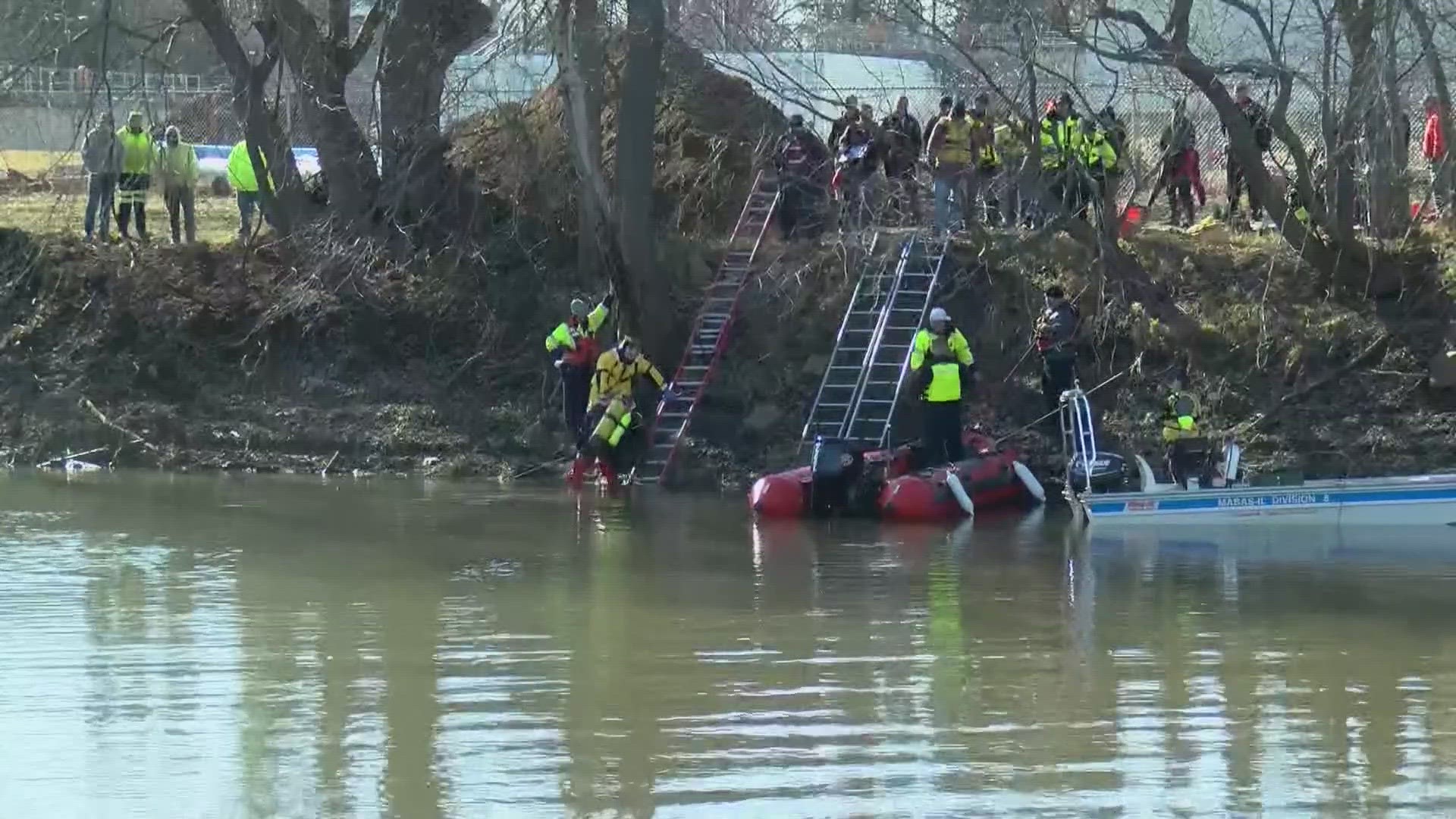 Crews pulled the 1966 Chevy Impala from a river near Rockford yesterday.
Police say the vehicle is tied to a case involving two men who disappeared in 1976.