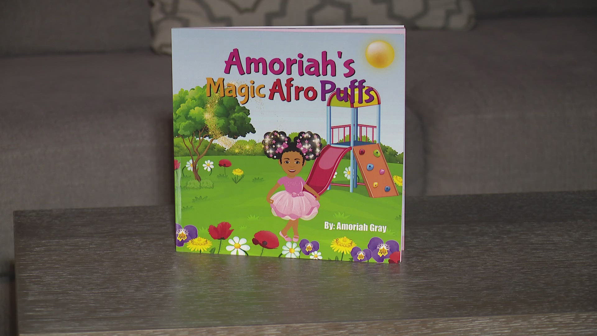 Fourth grader Amoriah Gray empowers other Black girls to love their natural hair with her book "Amoriah's Magic Afro Puffs."